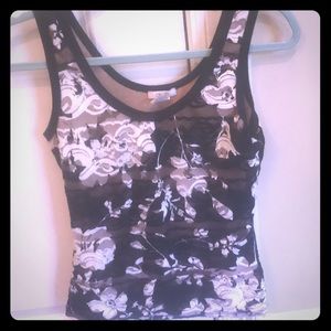 Lace tank top from cache